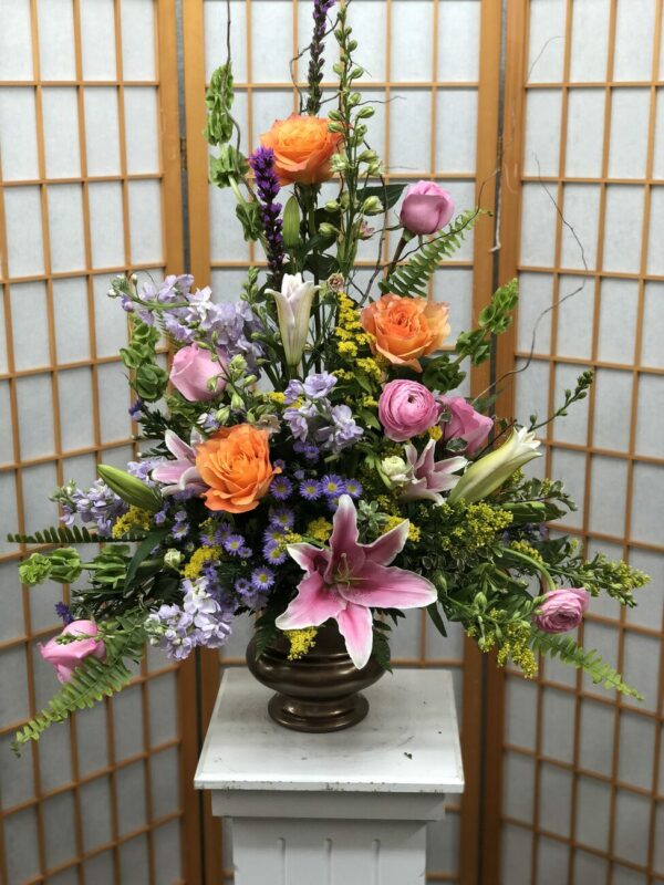 Pink and Purple Center Piece