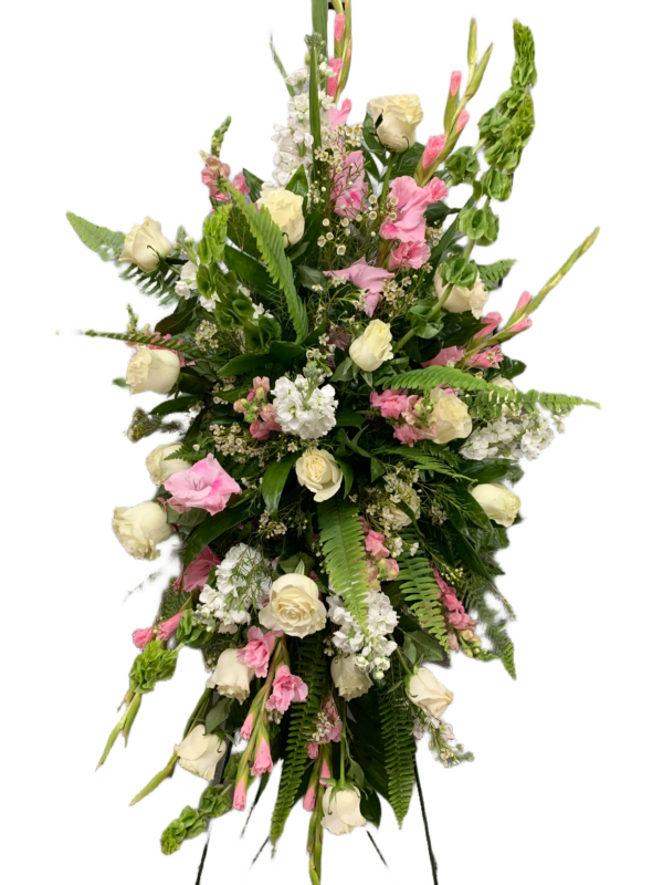 Pink and White Standing Spray