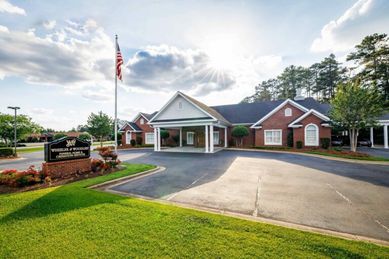 Wheeler and Woodlief funeral home exterior at 1130 N Winstead Ave Rocky Mount NC