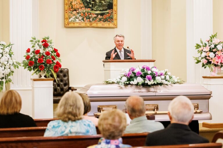 Traditional funeral service at Wheeler and Woodlief in Rocky Mount NC